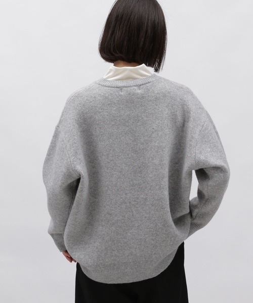 LAKOLE（ラコレ）の「7ゲージロゴジャガードニット / 995725（ニット/セーター・レディース・ライトグリーン/グレー/アイボリー・SMALL/MEDIUM）」の14枚目の写真