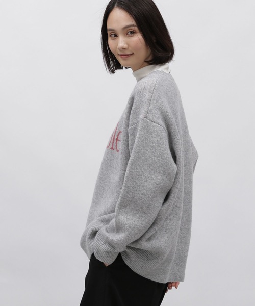 LAKOLE（ラコレ）の「7ゲージロゴジャガードニット / 995725（ニット/セーター・レディース・ライトグリーン/グレー/アイボリー・SMALL/MEDIUM）」の15枚目の写真