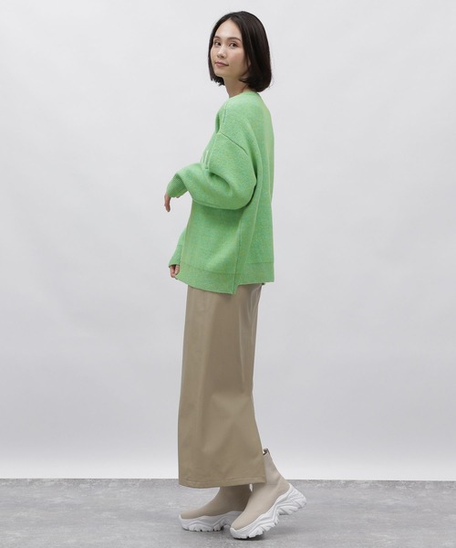 LAKOLE（ラコレ）の「7ゲージロゴジャガードニット / 995725（ニット/セーター・レディース・ライトグリーン/グレー/アイボリー・SMALL/MEDIUM）」の18枚目の写真