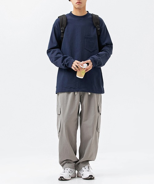 aimoha(アイモハ)の「aimoha outdoor ユニセックス ポケットTシャツ(Tシャツ/カットソー・レディース・ブラック/ホワイト/ネイビー・MEDIUM/LARGE/X-LARGE)」の5枚目の写真