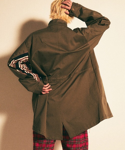 EFFECTEN(エフェクテン)の「mj9763- Habit sleeve mods coat モッズコート(モッズコート・メンズ・ブラック/オリーブ・FREE)」の3枚目の写真
