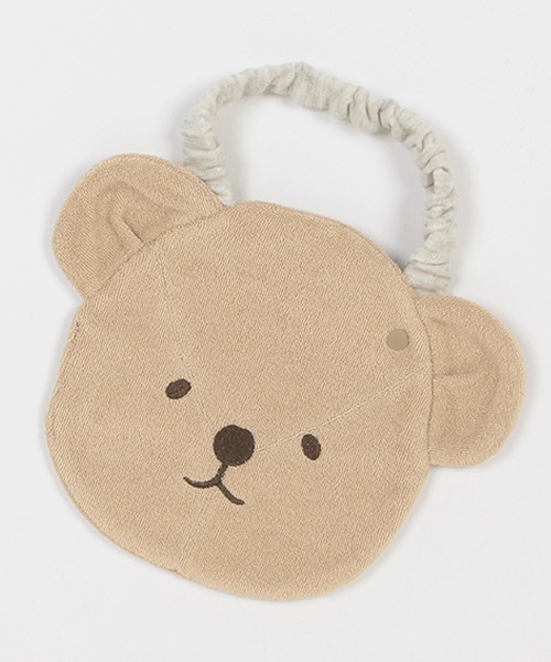 petit main（プティマイン）の「アニマルスタイ（スタイ/よだれかけ・キッズ・アイボリー/マスタード/モカ・FREE）」の2枚目の写真