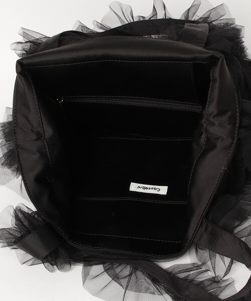 Casselini（キャセリーニ）の「【Casselini】チュールシャーリングトート 242-110517（トートバッグ・レディース・グリーン/アイボリー/ブラック/レッド/ブルー/ライトパープル/ライトベージュ・FREE）」の10枚目の写真