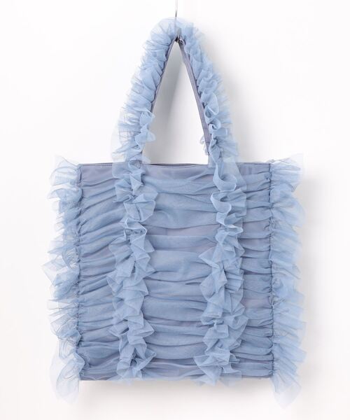 Casselini（キャセリーニ）の「【Casselini】チュールシャーリングトート 242-110517（トートバッグ・レディース・グリーン/アイボリー/ブラック/レッド/ブルー/ライトパープル/ライトベージュ・FREE）」の15枚目の写真