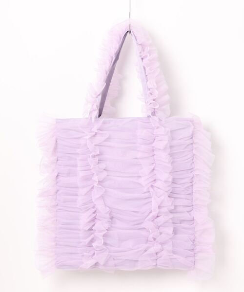 Casselini（キャセリーニ）の「【Casselini】チュールシャーリングトート 242-110517（トートバッグ・レディース・グリーン/アイボリー/ブラック/レッド/ブルー/ライトパープル/ライトベージュ・FREE）」の17枚目の写真