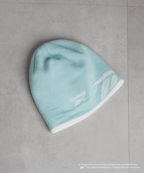 Reebok(リーボック)の「【Reebok別注】ロゴビーニー(ニットキャップ/ビーニー・メンズ・チャコールグレー/ライトグレー/スカイブルー・ONE SIZE)」の21枚目の写真