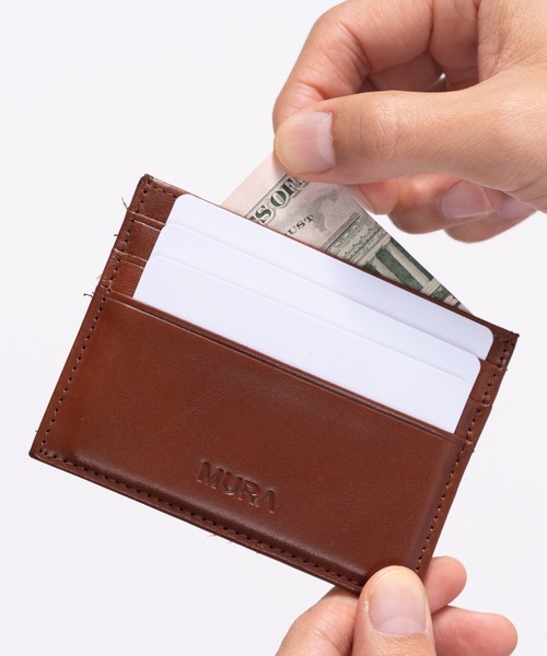 MURA（ムラ）の「牛本革 コンパクト 薄型 ミニ お札入れ カードケース（カードケース・メンズ・ブラウン/ダークブラウン・FREE）」の13枚目の写真