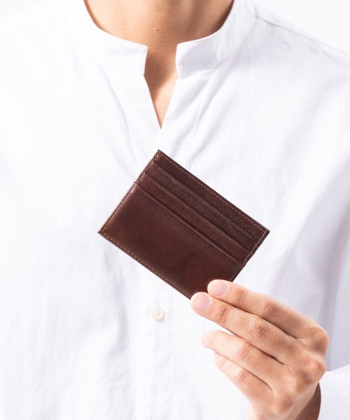 MURA（ムラ）の「牛本革 コンパクト 薄型 ミニ お札入れ カードケース（カードケース・メンズ・ブラウン/ダークブラウン・FREE）」の9枚目の写真