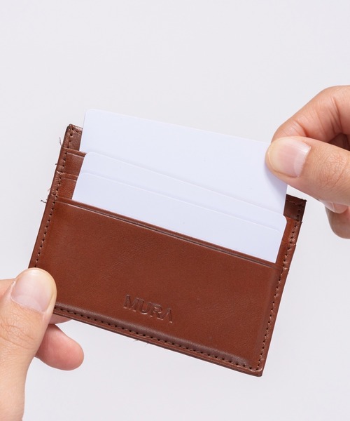MURA（ムラ）の「牛本革 コンパクト 薄型 ミニ お札入れ カードケース（カードケース・メンズ・ブラウン/ダークブラウン・FREE）」の15枚目の写真