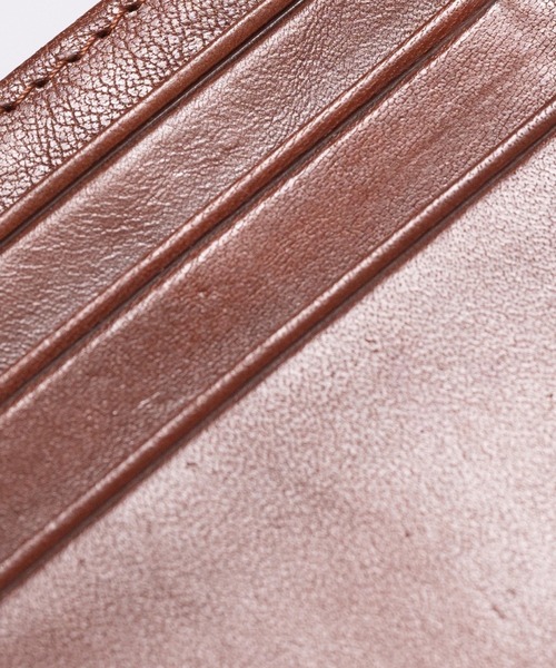 MURA（ムラ）の「牛本革 コンパクト 薄型 ミニ お札入れ カードケース（カードケース・メンズ・ブラウン/ダークブラウン・FREE）」の3枚目の写真