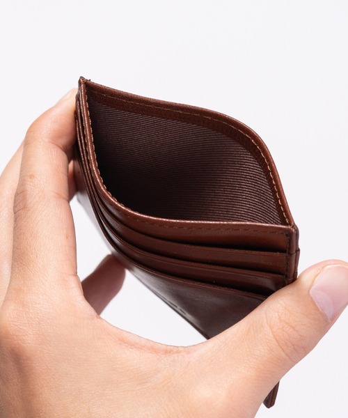 MURA（ムラ）の「牛本革 コンパクト 薄型 ミニ お札入れ カードケース（カードケース・メンズ・ブラウン/ダークブラウン・FREE）」の18枚目の写真