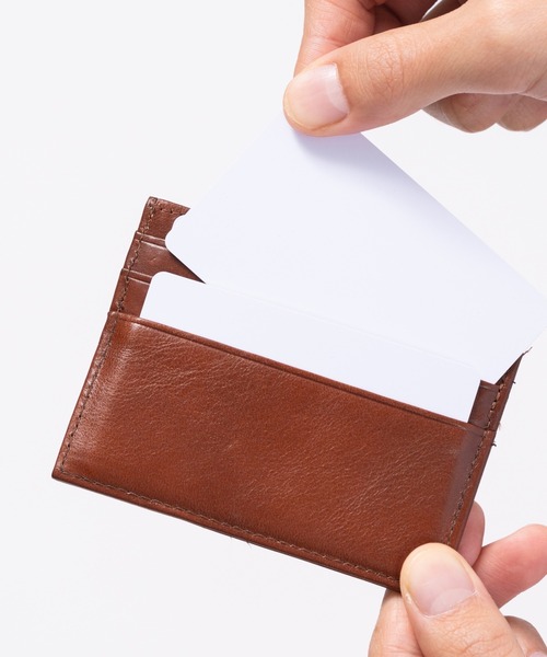 MURA（ムラ）の「牛本革 コンパクト 薄型 ミニ お札入れ カードケース（カードケース・メンズ・ブラウン/ダークブラウン・FREE）」の14枚目の写真