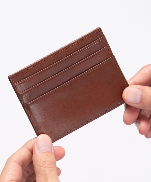 MURA（ムラ）の「牛本革 コンパクト 薄型 ミニ お札入れ カードケース（カードケース・メンズ・ブラウン/ダークブラウン・FREE）」の5枚目の写真