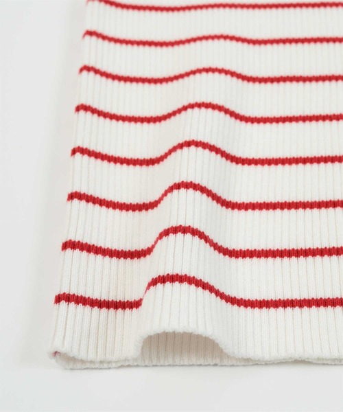 miette(ミエット)の「ウェーブネックラインボーダー半袖トップス(Tシャツ/カットソー・レディース・ホワイト系その他/ホワイト系その他2/ブラック系その他・FREE)」の17枚目の写真