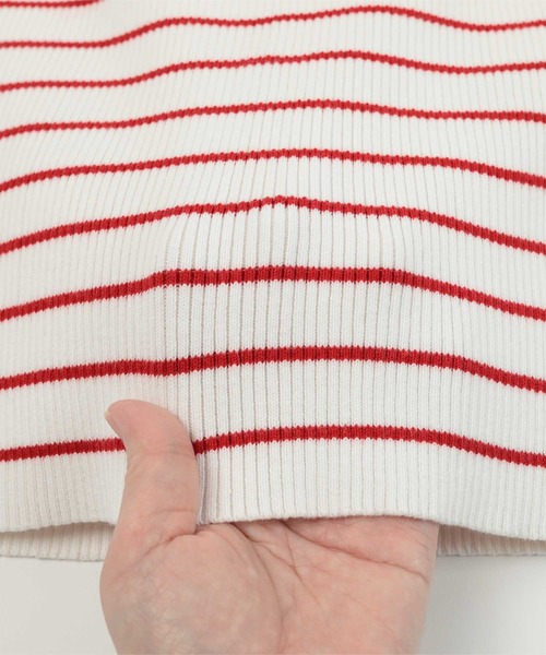 miette(ミエット)の「ウェーブネックラインボーダー半袖トップス(Tシャツ/カットソー・レディース・ホワイト系その他/ホワイト系その他2/ブラック系その他・FREE)」の18枚目の写真