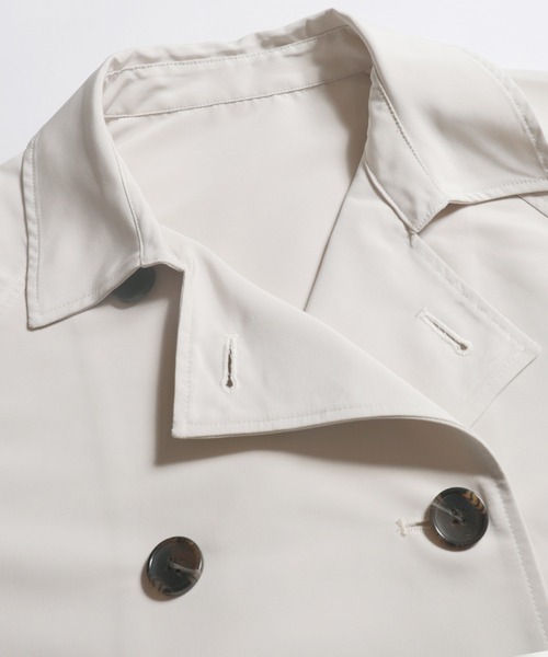 coca（coca）（コカ）の「ショート丈トレンチコート（トレンチコート・レディース・アイボリー/ベージュ・L/M）」の17枚目の写真
