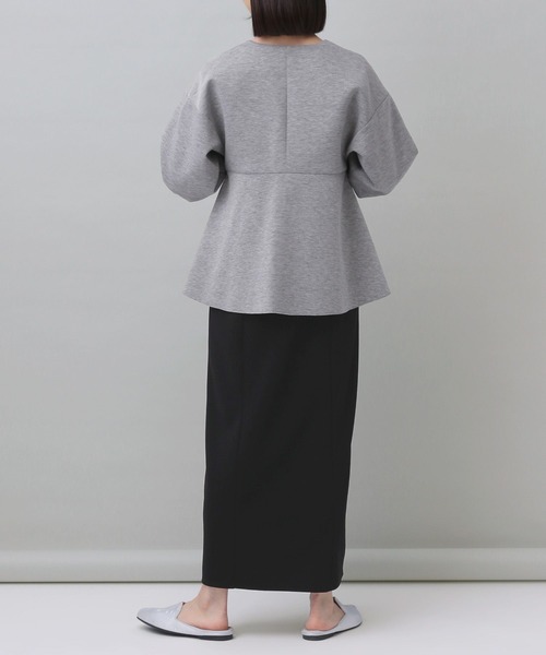 【e/rm】ペプラムカーディガンセットドレスワンピース（ワンピース）｜e/rm（イーアールエム）