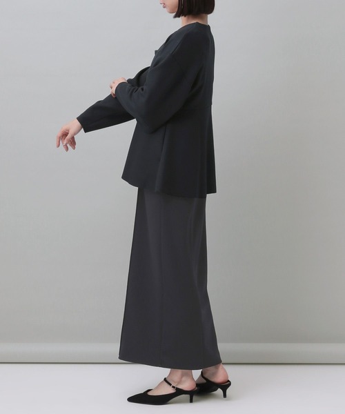 【e/rm】ペプラムカーディガンセットドレスワンピース（ワンピース）｜e/rm（イーアールエム）