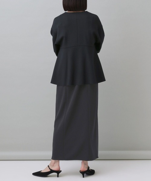 【e/rm】ペプラムカーディガンセットドレスワンピース（ワンピース）｜e/rm（イーアールエム）