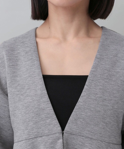 【e/rm】ペプラムカーディガンセットドレスワンピース（ワンピース）｜e/rm（イーアールエム）