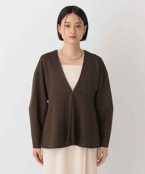 A part by（アパートバイ）の「ペプラムカーディガンセットドレスワンピース（ワンピース・レディース・オフホワイト/グレー系その他2/ネイビー/ライトベージュ/キャメル/ライトグレー/ブラウン・FREE）」の22枚目の写真