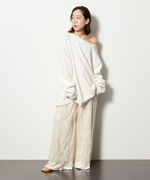 CITYSHOP(シティーショップ)の「CRASH VELVET パンツ(その他パンツ・レディース・パープル/ホワイト・38/36)」の9枚目の写真