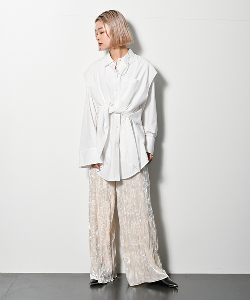 CITYSHOP(シティーショップ)の「CRASH VELVET パンツ(その他パンツ・レディース・パープル/ホワイト・38/36)」の10枚目の写真