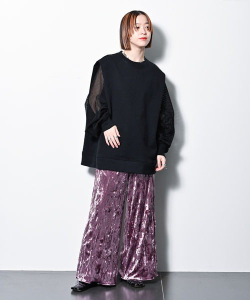 CITYSHOP(シティーショップ)の「CRASH VELVET パンツ(その他パンツ・レディース・パープル/ホワイト・38/36)」の13枚目の写真