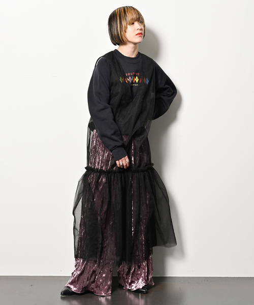 CITYSHOP(シティーショップ)の「CRASH VELVET パンツ(その他パンツ・レディース・パープル/ホワイト・38/36)」の14枚目の写真