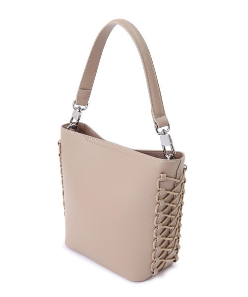 JILL STUART(ジルスチュアート)の「◆ツイストサイドトート(トートバッグ・レディース・ベージュ/ブラック・フリ-)」の6枚目の写真