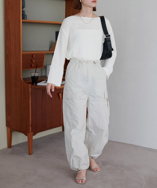 DISCOAT（ディスコート）の「カーゴパンツ（カーゴパンツ・レディース・ホワイト系その他/カーキ・FREE）」の13枚目の写真