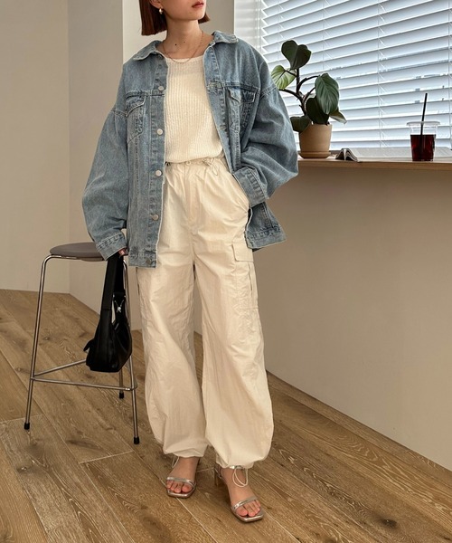 DISCOAT（ディスコート）の「カーゴパンツ（カーゴパンツ・レディース・ホワイト系その他/カーキ・FREE）」の10枚目の写真