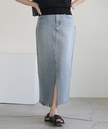 select MOCA | ロングデニムフロントスリットスカート(デニムスカート)