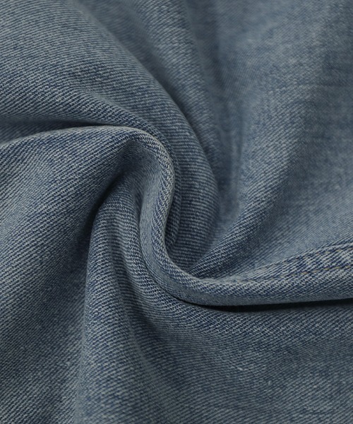 select MOCA（セレクトモカ）の「ロングデニムフロントスリットスカート（デニムスカート・レディース・ライトインディゴブルー/ブルー・SMALL/MEDIUM/LARGE）」の8枚目の写真