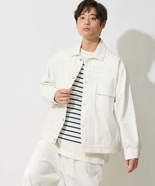 【セール】ワイドシルエットデニムジャケット(セットアップ可）（デニムジャケット）｜a.v.v（アーヴェヴェ）