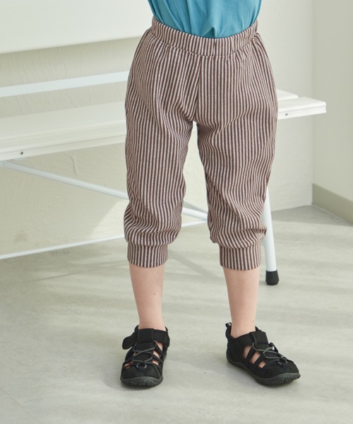 pairmanon(ペアマノン)の「【しなやかストレッチ】ユニセックス ストレッチ 7分丈パンツ(その他パンツ・キッズ・ライトホワイト/ブラック/ライトグレー/チャコールグレー/その他/ブラック系その他/グレー系その他/ブラウン系その他/ベージュ系その他/グリーン系その他/ホワイト系その他/ホワイト系その他2/ホワイト系その他3/グレー系その他2/ブラウン系その他2/ベージュ系その他2/ストライプ/ドット/チェック/ライトベージュ/ブラック系その他2/ブラウン/テラコッタ・90/100/110/120/80/130)」の13枚目の写真