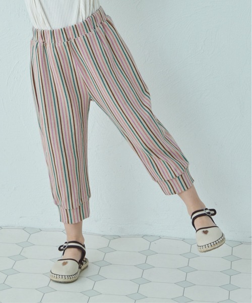 pairmanon(ペアマノン)の「【しなやかストレッチ】ユニセックス ストレッチ 7分丈パンツ(その他パンツ・キッズ・ライトホワイト/ブラック/ライトグレー/チャコールグレー/その他/ブラック系その他/グレー系その他/ブラウン系その他/ベージュ系その他/グリーン系その他/ホワイト系その他/ホワイト系その他2/ホワイト系その他3/グレー系その他2/ブラウン系その他2/ベージュ系その他2/ストライプ/ドット/チェック/ライトベージュ/ブラック系その他2/ブラウン/テラコッタ・90/100/110/120/80/130)」の16枚目の写真