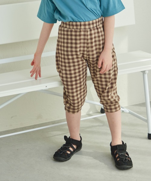 pairmanon(ペアマノン)の「【しなやかストレッチ】ユニセックス ストレッチ 7分丈パンツ(その他パンツ・キッズ・ライトホワイト/ブラック/ライトグレー/チャコールグレー/その他/ブラック系その他/グレー系その他/ブラウン系その他/ベージュ系その他/グリーン系その他/ホワイト系その他/ホワイト系その他2/ホワイト系その他3/グレー系その他2/ブラウン系その他2/ベージュ系その他2/ストライプ/ドット/チェック/ライトベージュ/ブラック系その他2/ブラウン/テラコッタ・90/100/110/120/80/130)」の14枚目の写真