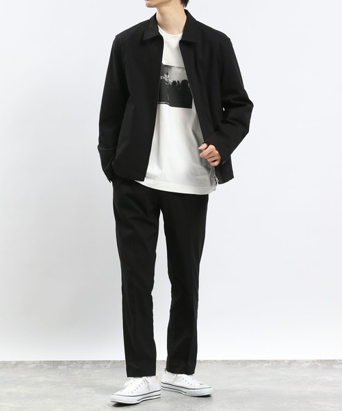 GLOBAL WORK Smile Seed Store（グローバルワーク スマイルシードストア）の「NRストレッチブルゾン/993346（ブルゾン・メンズ・ブラック/ベージュ/ネイビー・SMALL/MEDIUM/LARGE）」の4枚目の写真