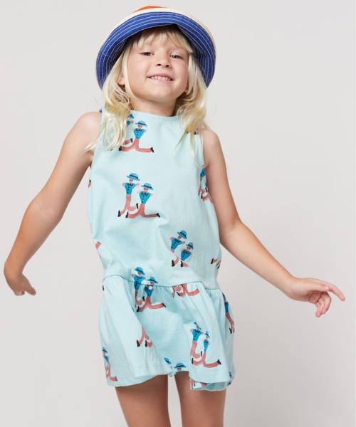 【セール】Dancing Giants all over dress（ワンピース）｜BOBO CHOSES（ボボショーズ）