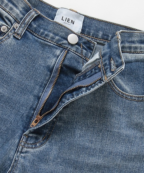 petit main LIEN（プティマインリアン）の「【リンク】ウォッシュ加工デニム(レディース)（その他パンツ・レディース・ブルー/サックスブルー・S/M）」の15枚目の写真