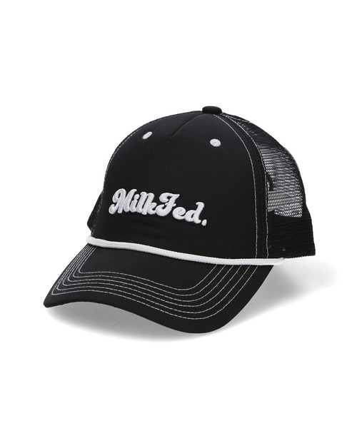 MILKFED.（ミルクフェド）の「CURSIVE LOGO MESH CAP（キャップ・レディース・ブラック/ライトピンク/ブルー・ONE SIZE）」の2枚目の写真