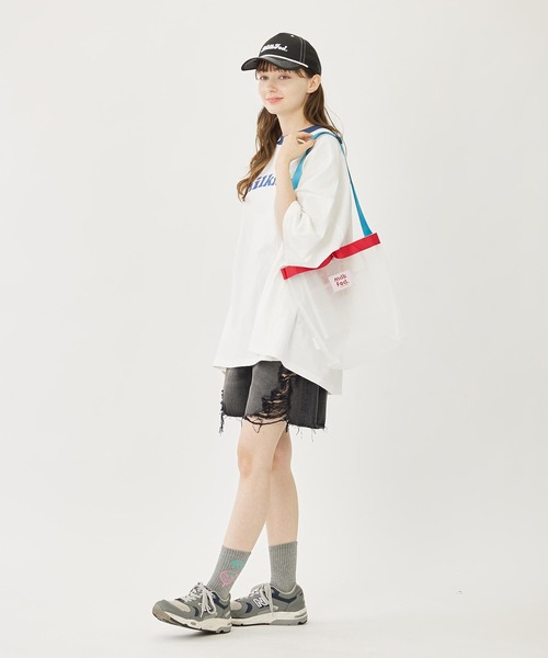 MILKFED.（ミルクフェド）の「CURSIVE LOGO MESH CAP（キャップ・レディース・ブラック/ライトピンク/ブルー・ONE SIZE）」の7枚目の写真