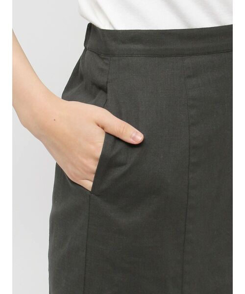 Ungrid（アングリッド）の「フィットフレアスリットスカート（スカート・レディース・アイボリー/チャコールグレー・FREE）」の9枚目の写真