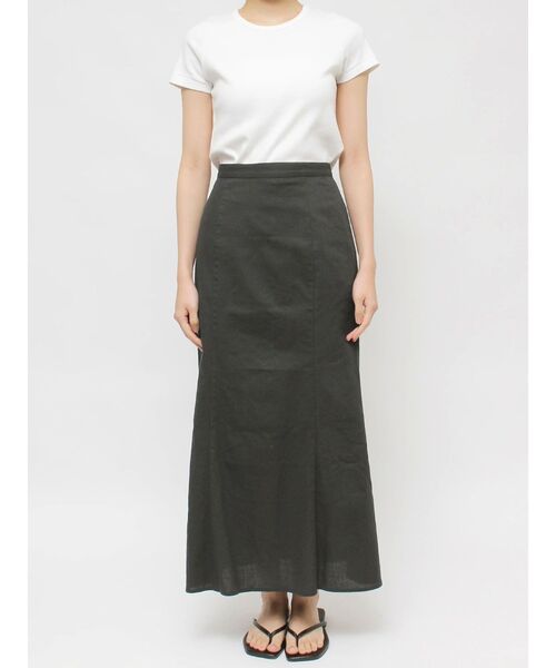 Ungrid（アングリッド）の「フィットフレアスリットスカート（スカート・レディース・アイボリー/チャコールグレー・FREE）」の12枚目の写真