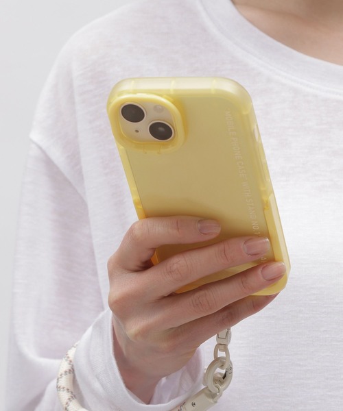 LAKOLE（ラコレ）の「ダブルスタンドiPhoneケース / 111614（スマホケース/カバー・レディース・カーキ/ピンク/ブラック/ホワイト/イエロー・X-SMALL/SMALL）」の4枚目の写真