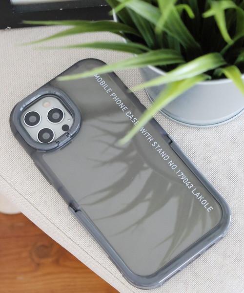 LAKOLE（ラコレ）の「ダブルスタンドiPhoneケース / 111614（スマホケース/カバー・レディース・カーキ/ピンク/ブラック/ホワイト/イエロー・X-SMALL/SMALL）」の3枚目の写真