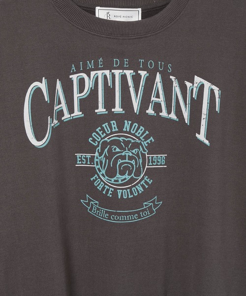 ROPE' PICNIC(ロペピクニック)の「ミニ裏毛ハーフスリーブプルオーバー(スウェット・レディース・チャコールグレー/グレー系その他/サックスブルー・38)」の12枚目の写真