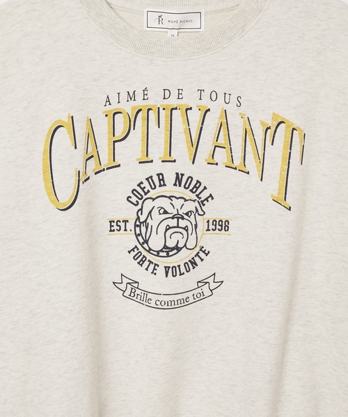 ROPE' PICNIC(ロペピクニック)の「ミニ裏毛ハーフスリーブプルオーバー(スウェット・レディース・チャコールグレー/グレー系その他/サックスブルー・38)」の13枚目の写真