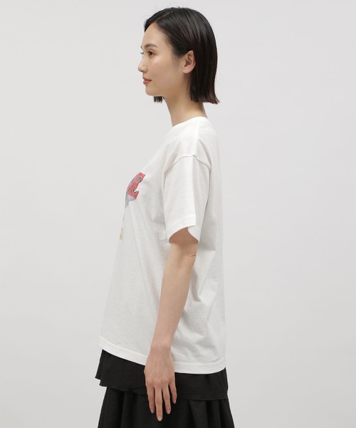 LAKOLE（ラコレ）の「グラフィックプリントＴ / 116545（Tシャツ/カットソー・レディース・オフホワイト/チャコールグレー/イエロー系その他/ダークグレー/アイボリー・SMALL/MEDIUM）」の12枚目の写真